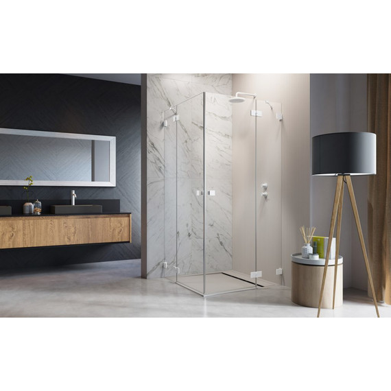 Душевое ограждение Radaway Essenza Pro White KDD 80х80 см, белый/прозрачное фото 2