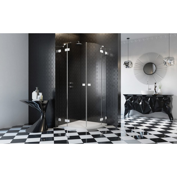 Душевое ограждение Radaway Essenza Pro White PDD 80х80 см, белый/прозрачное фото 2