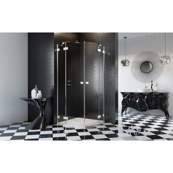 Душевое ограждение Radaway Essenza Pro White PDD 100х100 см, белый/прозрачное фото 3