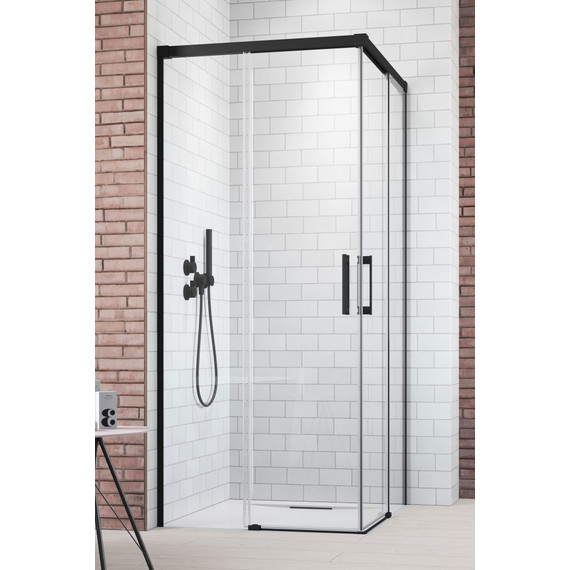 Душевое ограждение Radaway Idea Black KDD 120х80 см, черный/прозрачное фото 