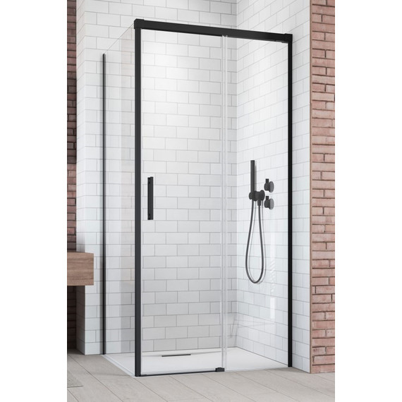 Душевое ограждение Radaway Idea Black KDJ 120х80 см R, черный/прозрачное фото 
