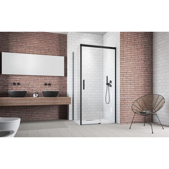 Душевое ограждение Radaway Idea Black KDJ 120х80 см R, черный/прозрачное фото 2