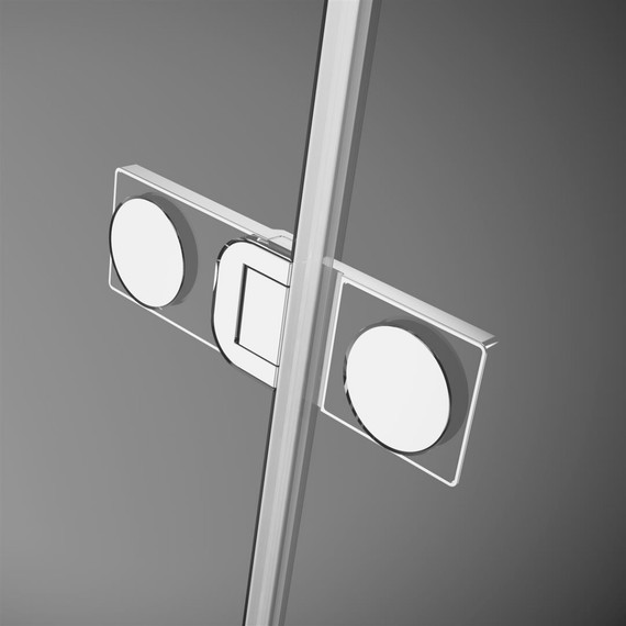 Душевое ограждение Radaway Arta DWD+2S 100х80 см (стекло 8 мм), хром/прозрачное фото 3