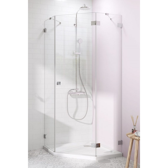 Душевое ограждение Radaway Essenza Pro PTJ 80х80 см R, хром/прозрачное фото 