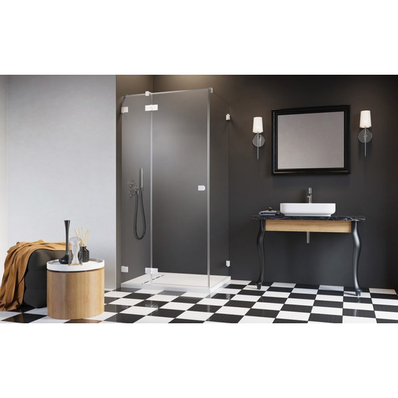 Душевое ограждение Radaway Essenza Pro White KDJ 120х90 см L, белый/прозрачное фото 2