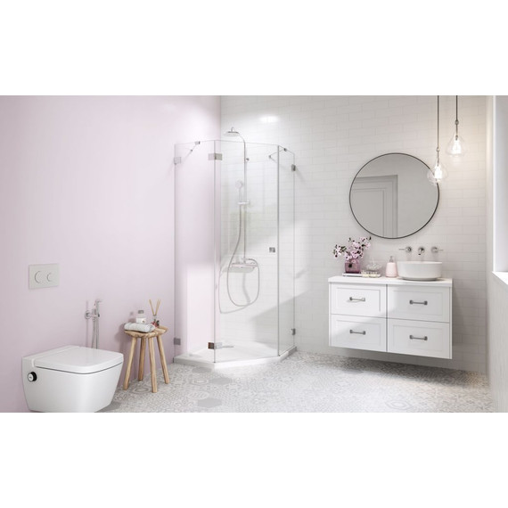 Душевое ограждение Radaway Essenza Pro PTJ 100х100 см L, хром/прозрачное фото 2