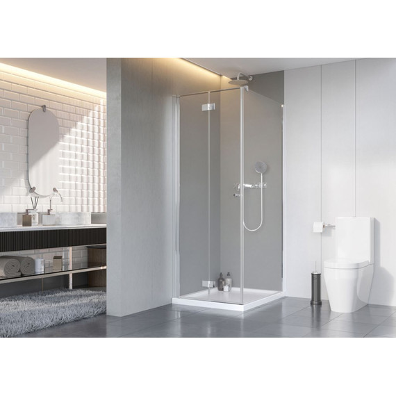 Душевое ограждение Radaway Nes KDJ B 100х80 см L, хром/прозрачное фото 2