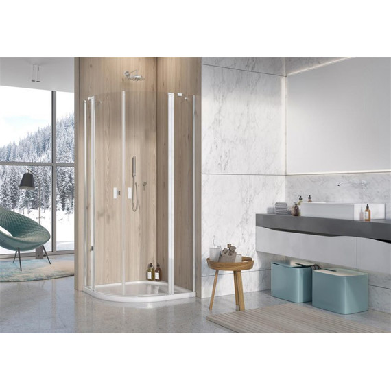 Душевое ограждение Radaway Nes PDD II 80х80 см, хром/прозрачное фото 2