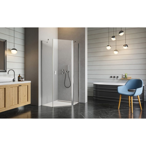 Душевое ограждение Radaway Nes PTJ 90х90 см R, хром/прозрачное фото 3