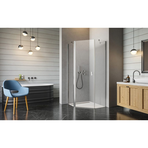 Душевое ограждение Radaway Nes PTJ 80х100 см L, хром/прозрачное фото 3
