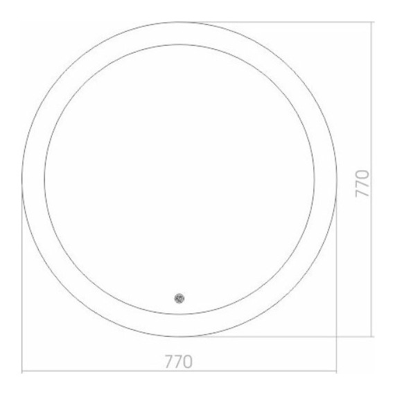 Зеркало Azario Перла Led 77 см - 4 Зеркало Azario Перла Led 77 см фото 4