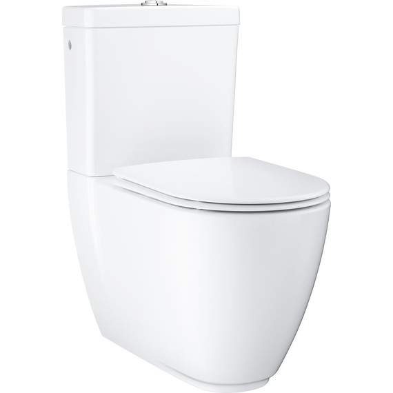 Унитаз-компакт безободковый Grohe Essence Ceramic 3957200H (бачок с нижним подводом) фото 