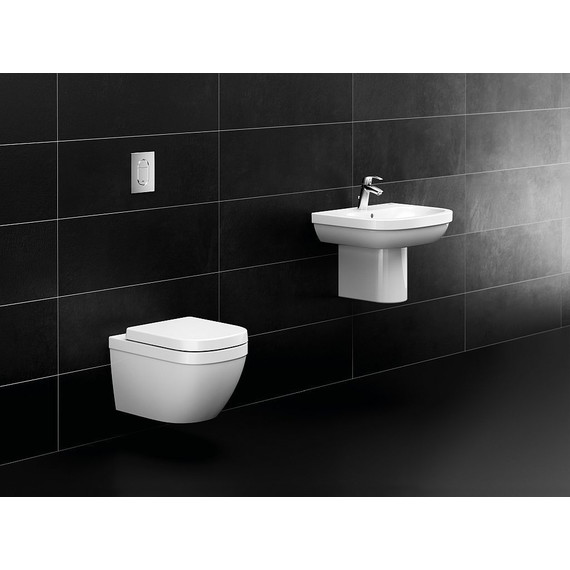 Унитаз подвесной безободковый Grohe Euro Ceramic 39554000 с крышкой микролифт - 3 Унитаз подвесной безободковый Grohe Euro Ceramic 39554000 с крышкой микролифт фото 3