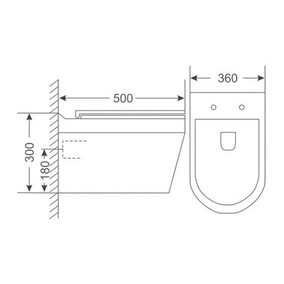 Унитаз подвесной безободковый Sole Aura с крышкой микролифт фото 3