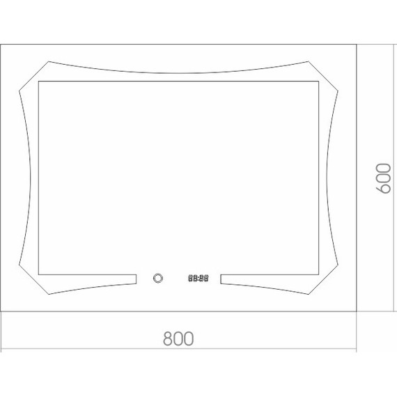 Зеркало Azario Otto Led 80 см - 4 Зеркало Azario Otto Led 80 см фото 4