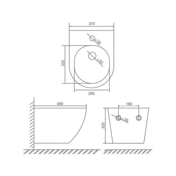 Биде подвесное Sole Pandora 2 фото 3