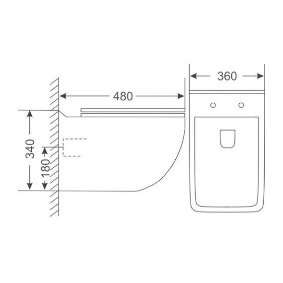 Унитаз подвесной безободковый Sole Duo с крышкой микролифт - 3 Унитаз подвесной безободковый Sole Duo с крышкой микролифт фото 3
