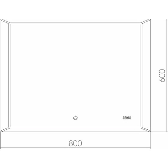 Зеркало Azario Voll Led 80 см - 4 Зеркало Azario Voll Led 80 см фото 4