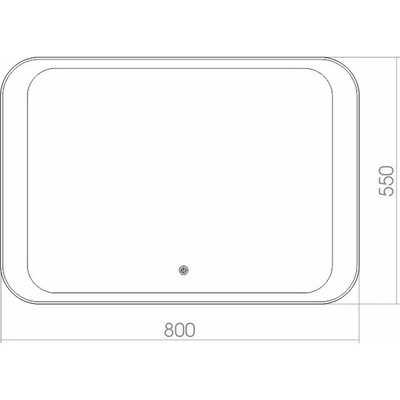 Зеркало Azario Индиго Led 80 см фото 4