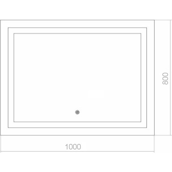Зеркало Azario Ливия Led 100 см - 5 Зеркало Azario Ливия Led 100 см фото 5
