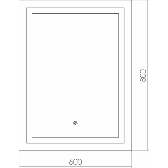 Зеркало Azario Рига 60 см с Led-подсветкой, часами, подогревом и сенсорным выключателем - 4 Зеркало Azario Рига 60 см с Led-подсветкой, часами, подогревом и сенсорным выключателем фото 4
