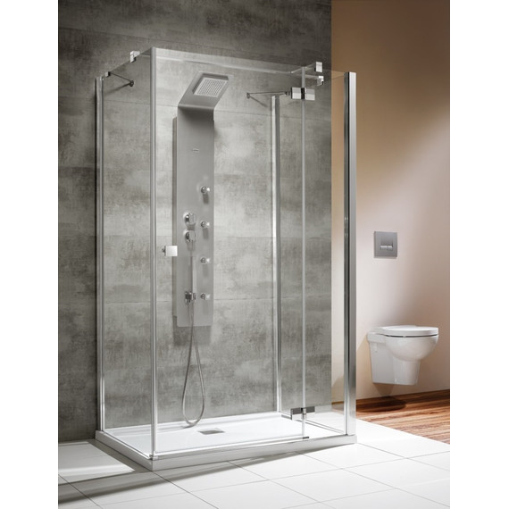Душевое ограждение Radaway Almatea KDJ+S 80х90 см R, хром/прозрачное фото 