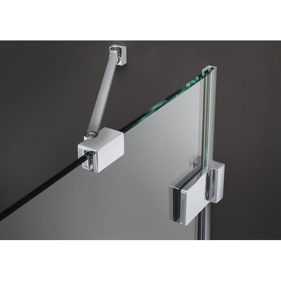 Душевое ограждение Radaway Euphoria KDJ+S 100х75 см R (стекло 8 мм), хром/прозрачное фото 3