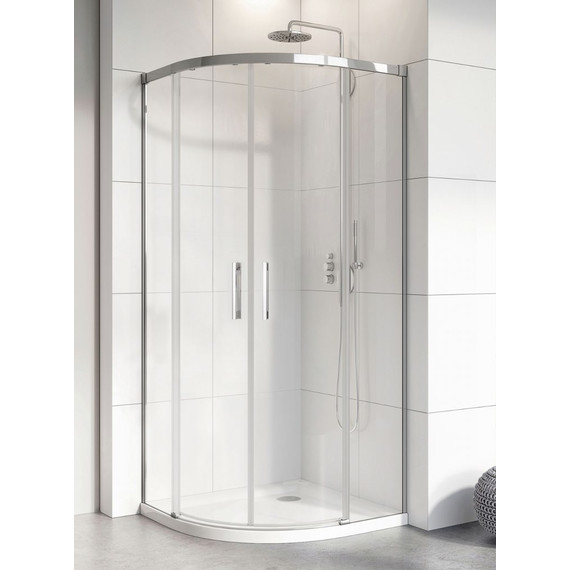 Душевое ограждение Radaway Idea PDD 80х80 см, хром/прозрачное фото 