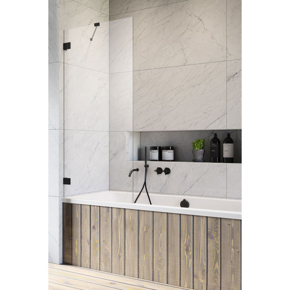 Шторка для ванны Radaway Essenza Pro Black PNJ II 50 см 10101050-54-01, черный/прозрачное фото 