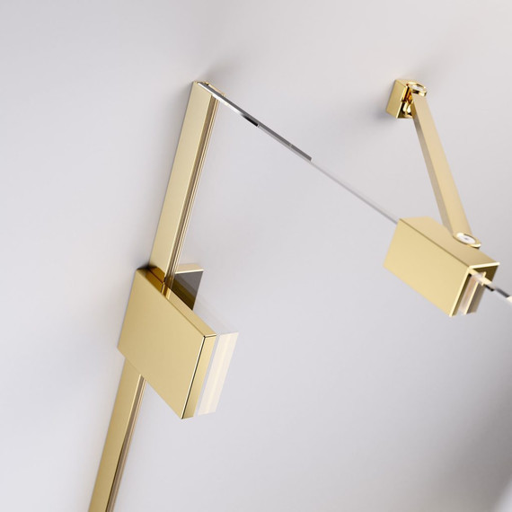 Шторка для ванны Radaway Essenza Pro Gold PNJ II 90 см 10101090-09-01, золото/прозрачное фото 5