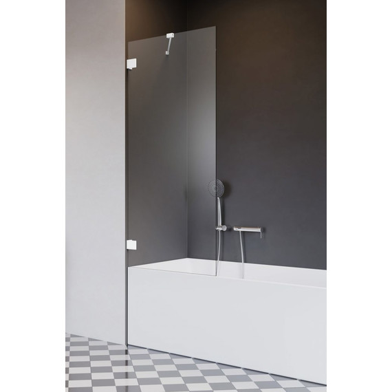 Шторка для ванны Radaway Essenza Pro White PNJ II 50 см 10101050-04-01, белый/прозрачное фото 