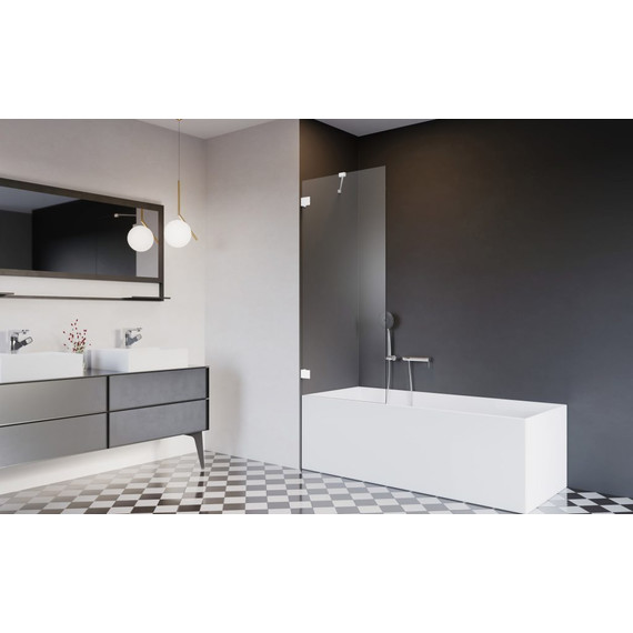 Шторка для ванны Radaway Essenza Pro White PNJ II 50 см 10101050-04-01, белый/прозрачное фото 2