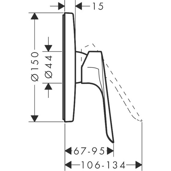 Смеситель для душа Hansgrohe Logis 71603000 фото 2