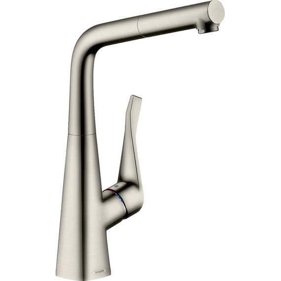 Смеситель для кухни Hansgrohe Metris M71 320 14821800, цвет сталь фото 