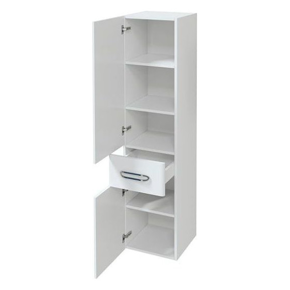 Пенал подвесной Mirsant Fuji 35 см L, белый - 3 Пенал подвесной Mirsant Fuji 35 см L, белый фото 3