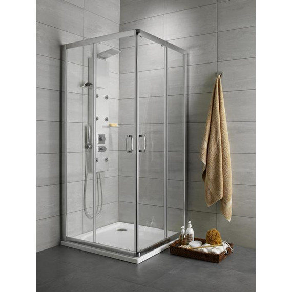 Душевое ограждение Radaway Premium Plus C 80х80х190 см 30463-01-02N, хром/матовое фото 
