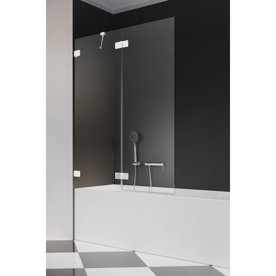 Шторка для ванны Radaway Essenza Pro White PND II 100 см 10102100-04-01L, белый/прозрачное фото 