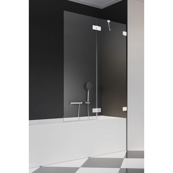 Шторка для ванны Radaway Essenza Pro White PND II 120 см 10102120-04-01R, белый/прозрачное фото 