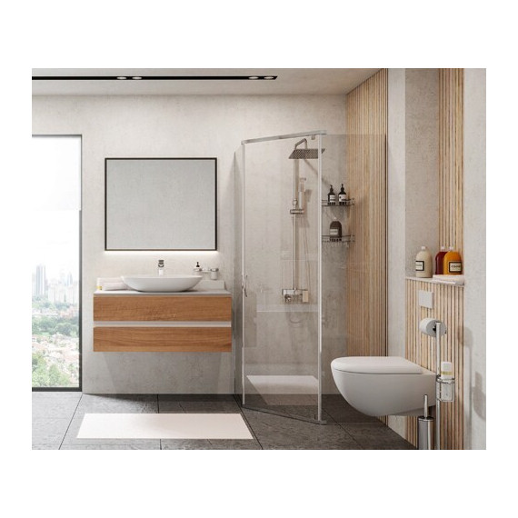 Душевое ограждение WasserKraft Leine 100х100 см 35P38, хром/прозрачное фото 4