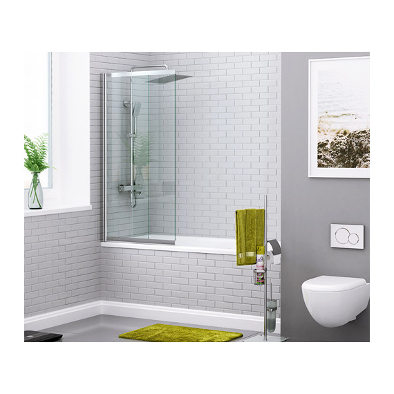 Шторка для ванны WasserKraft Main 100 см 41S02-100 WasserSchutz, хром/прозрачное - 2 Шторка для ванны WasserKraft Main 100 см 41S02-100 WasserSchutz, хром/прозрачное фото 2