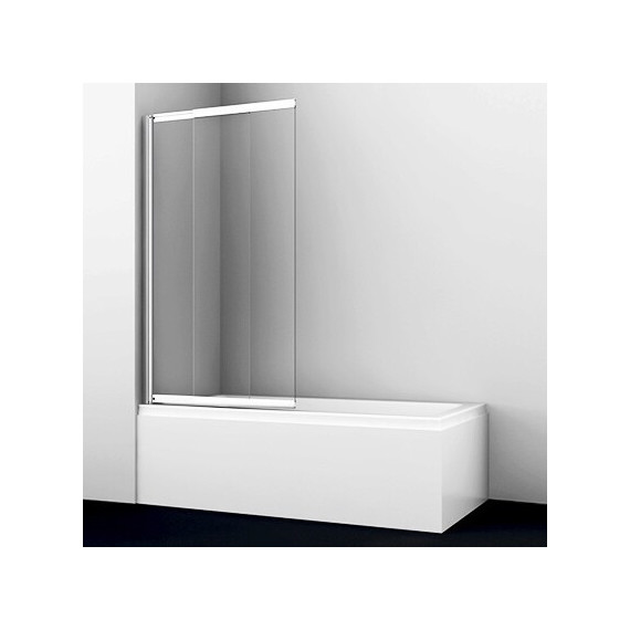 Шторка для ванны WasserKraft Main 80 см 41S02-80, хром/прозрачное фото 