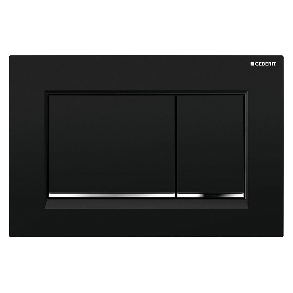 Кнопка смыва Geberit Omega 30 115.080.KM.1, черный/хром фото 