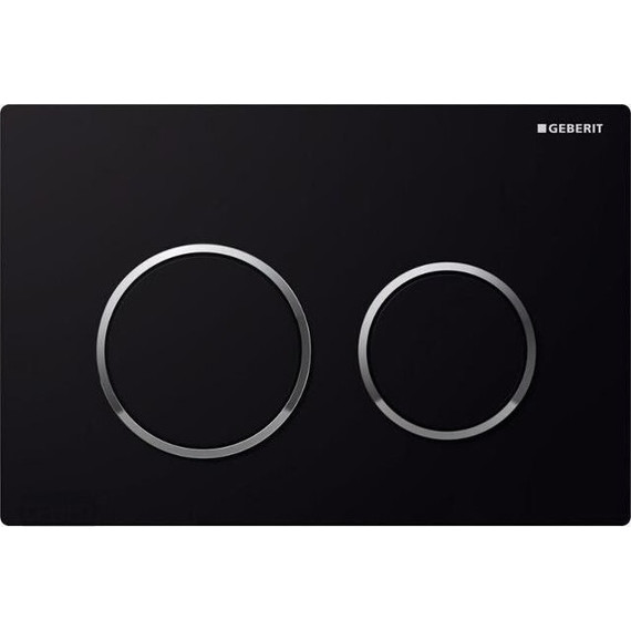 Кнопка смыва Geberit Omega 20 115.085.KM.1, черный/хром фото 