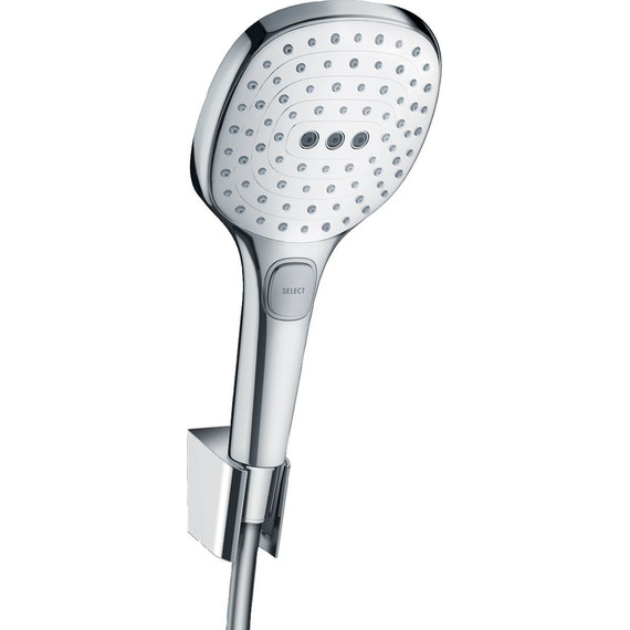 Душевой гарнитур Hansgrohe Raindance Select E 120 3jet 26720400, белый/хром фото 