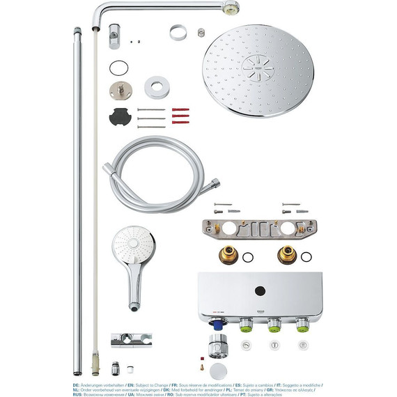 Душевая стойка с термостатом Grohe Euphoria SmartControl 310 DUO 26507000 - 2 Душевая стойка с термостатом Grohe Euphoria SmartControl 310 DUO 26507000 фото 2