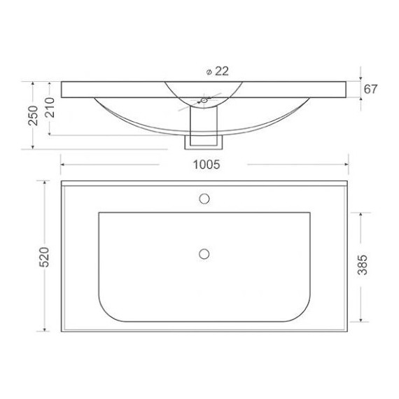 Тумба подвесная с раковиной Mirsant Soho Quadro 100 см, белый фото 6