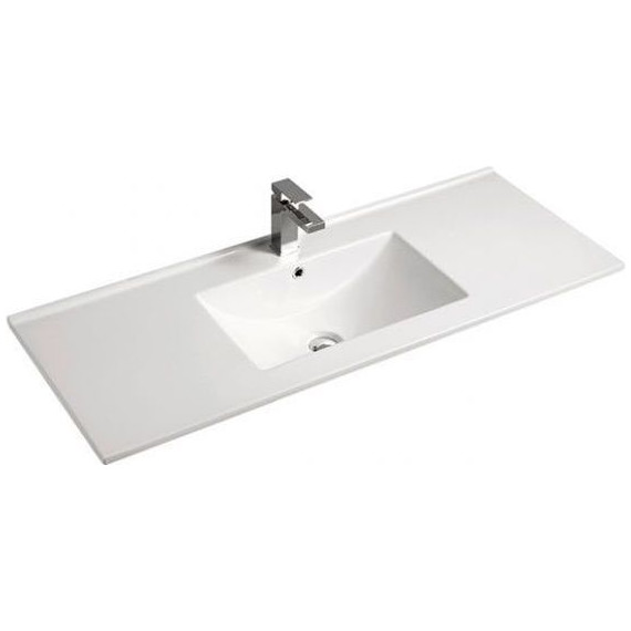 Тумба подвесная с раковиной Mirsant Next 120 см (раковина Next 120), белый фото 4