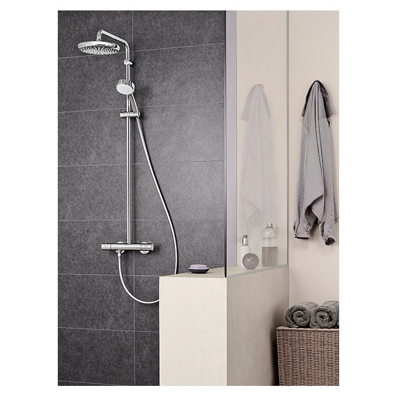 Душевая стойка с термостатом Grohe Tempesta Cosmopolitan 210 27922001 - 4 Душевая стойка с термостатом Grohe Tempesta Cosmopolitan 210 27922001 фото 4