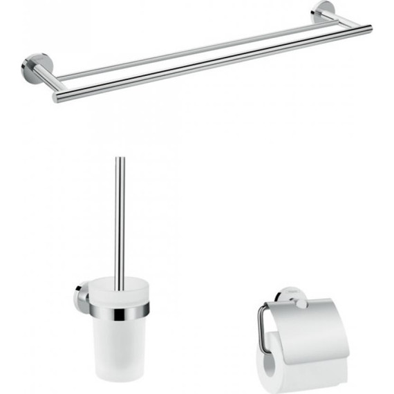 Набор аксессуаров для ванной комнаты Hansgrohe Logis Set Universal 3-в-1 41727000 фото 