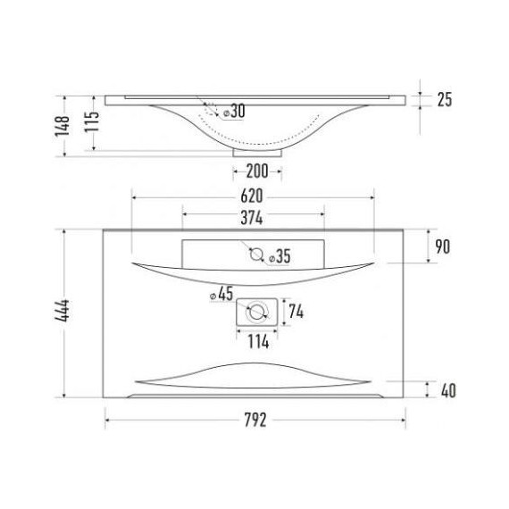 Тумба напольная с раковиной Mirsant Next 80 см (раковина Premier 800), белый - 5 Тумба напольная с раковиной Mirsant Next 80 см (раковина Premier 800), белый фото 5